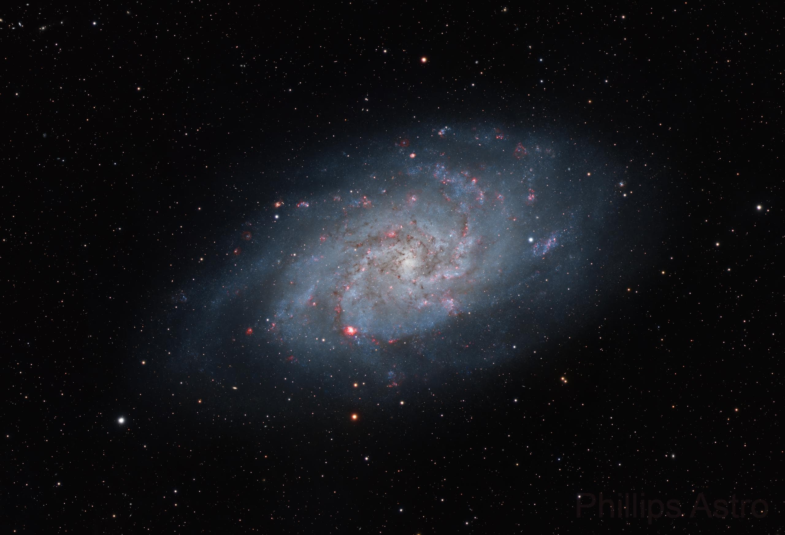 M33 - Triangulum Galaxy (LRGB + H-alpha)