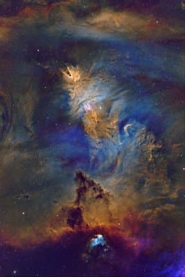 NGC 2264 - Christmas Tree Cluster & Cone Nebula (SHO)